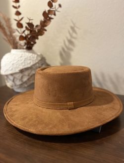 Suede Structured Western Hat 
