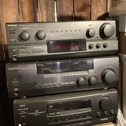 Technics Kenwood And RCA Stereo RECEIVERS