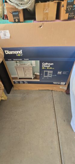 Bathroom 36" vanity cabinet with sink
