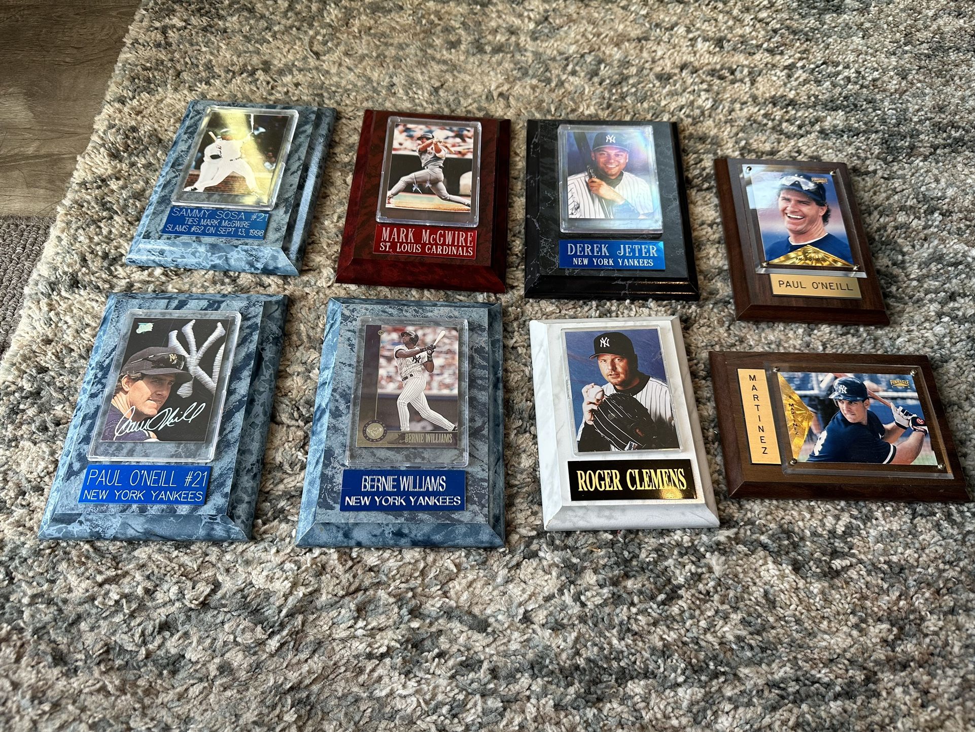 Baseball Sport Card Plaque Lot