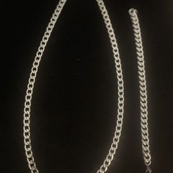 Beautiful Stainless Steel Chain with Matching Bracelet for you or Someone Special