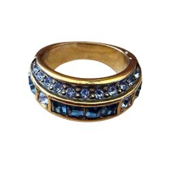 Heidi Daus Blue Crystal Band Ring