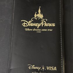 WALT DISNEY WORLD VISA RESTAURANT RECEIPT CHECK BOOK BILL FOLDER PROP DISPLAY
