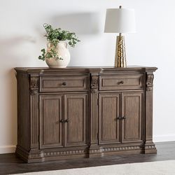 Brand New Rustic Storage Cabinet Entry Media Sideboard Buffet  