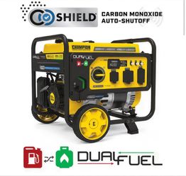 5300/4250-Watt Gasoline and Propane Powered Dual Fuel Portable Generator with CO Shield