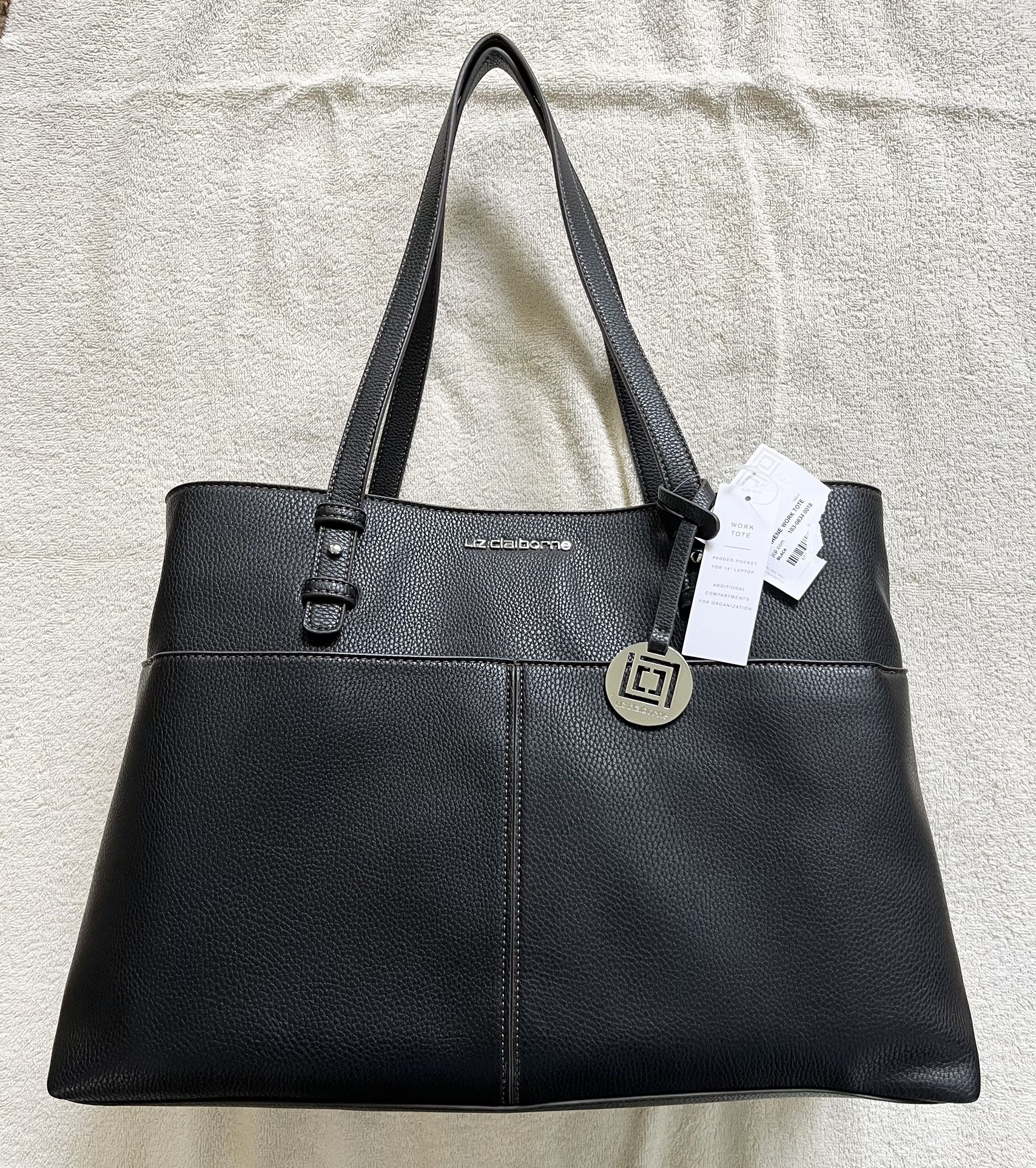 Liz Claiborne Irene Work Tote (Black) - NEW WITH TAGS