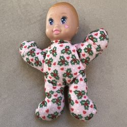 Vintage 1993 McDonald’s Christmas Mistletoe Outfit Doll With Heart On Her Cheek 