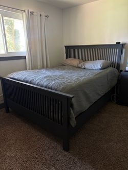 Grey QUEEN Bedroom Set 3 Piece BED, DRESSER, NIGHT STAND