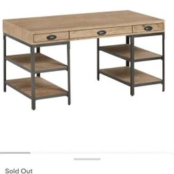 World market Teagan Wood metal desk