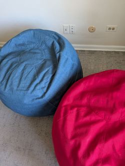 Pottery Barn Kids Bean Bag (Red, Blue)