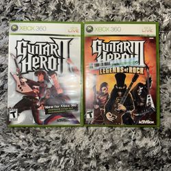 Guitar Hero 2 and 3 Xbox 360