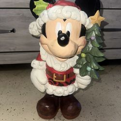 Mickey Mouse Statue Xmas Old St Nick