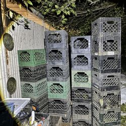 Milk Crates $2, $3 Ea. Almost Gone!!