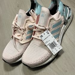 Adidas Ultraboost 20 trainers in pink and blue Size 8 1/2 Running shoes  #sneakers #Adidas #Ultraboost  NEW! NO BOX MINT CONDITION PRETTY COLOR COMBIN