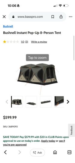 Magellan two room camping tent
