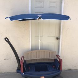 Little tikes wagon with cheap canopy