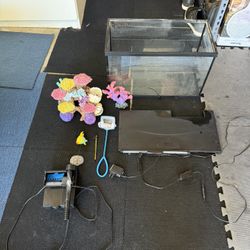 Fish Tank With Lots Of Aquarium Decorations