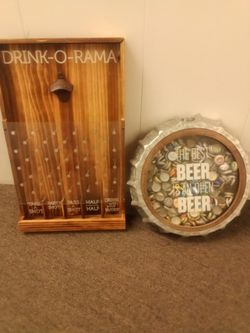 Beer Cap Collection Wall Display