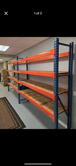 120"H x 24"D x 96"L Warehouse Industrial Teardrop Pallet Racks TearDrop System Complete Section