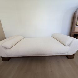Brand New Ivory Boucle Daybed