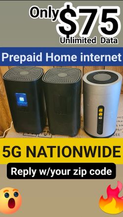 $75/mo No Contract Home Internet 5G Ultra Router