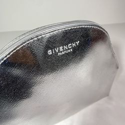 Givenchy travel toiletry pouch / makeup bag silver NEW 
