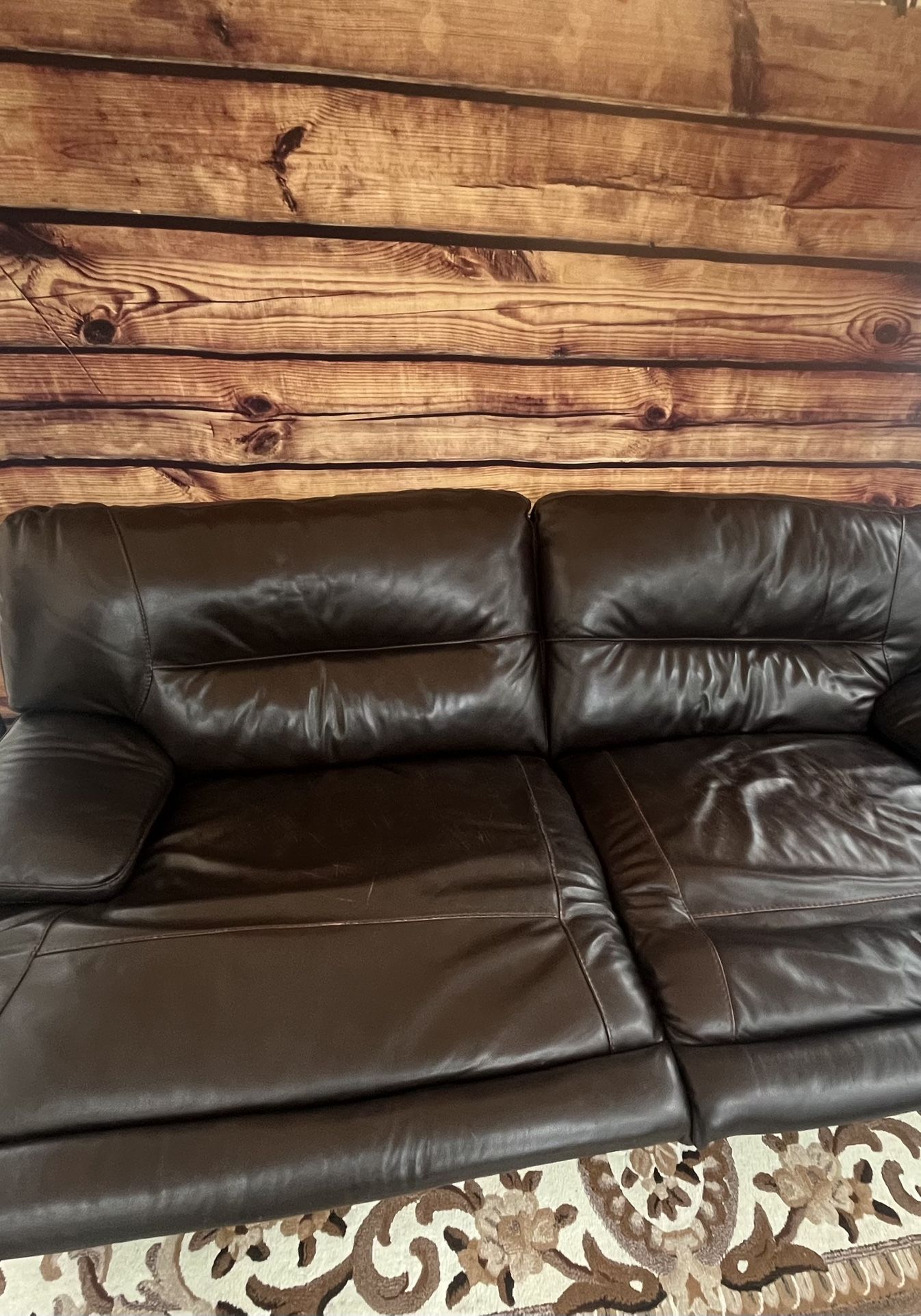 🛋️ LIMITED TIME — Dark Brown Leather Couch — $149.99 (Oxnard Area)