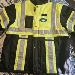 Nitebeam High visible heated safety jacket  
