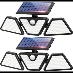 MITAOHOH Solar Lights Outdoor Waterproof 275 LED Super Bright Motion Sensor