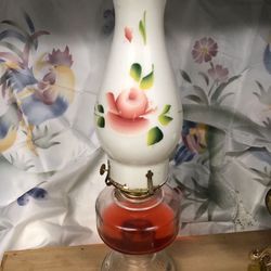 Because Vintage Table Oil Lamp 