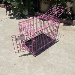 Small Pink Dog Crate.