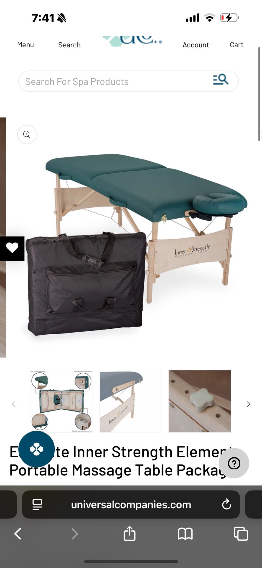 Earth lite Massage Table 