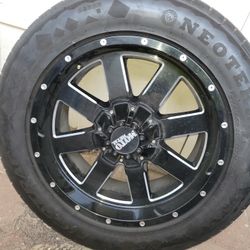 Set De Rines Con Sus Llantas En Buen Estado 20” Son Para Chevy Silverado