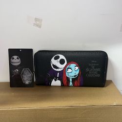Disney Nightmare Before Christmas Jack & Sally Wallet NEW