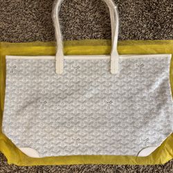 Brand New Tote Bag in White And Grey 