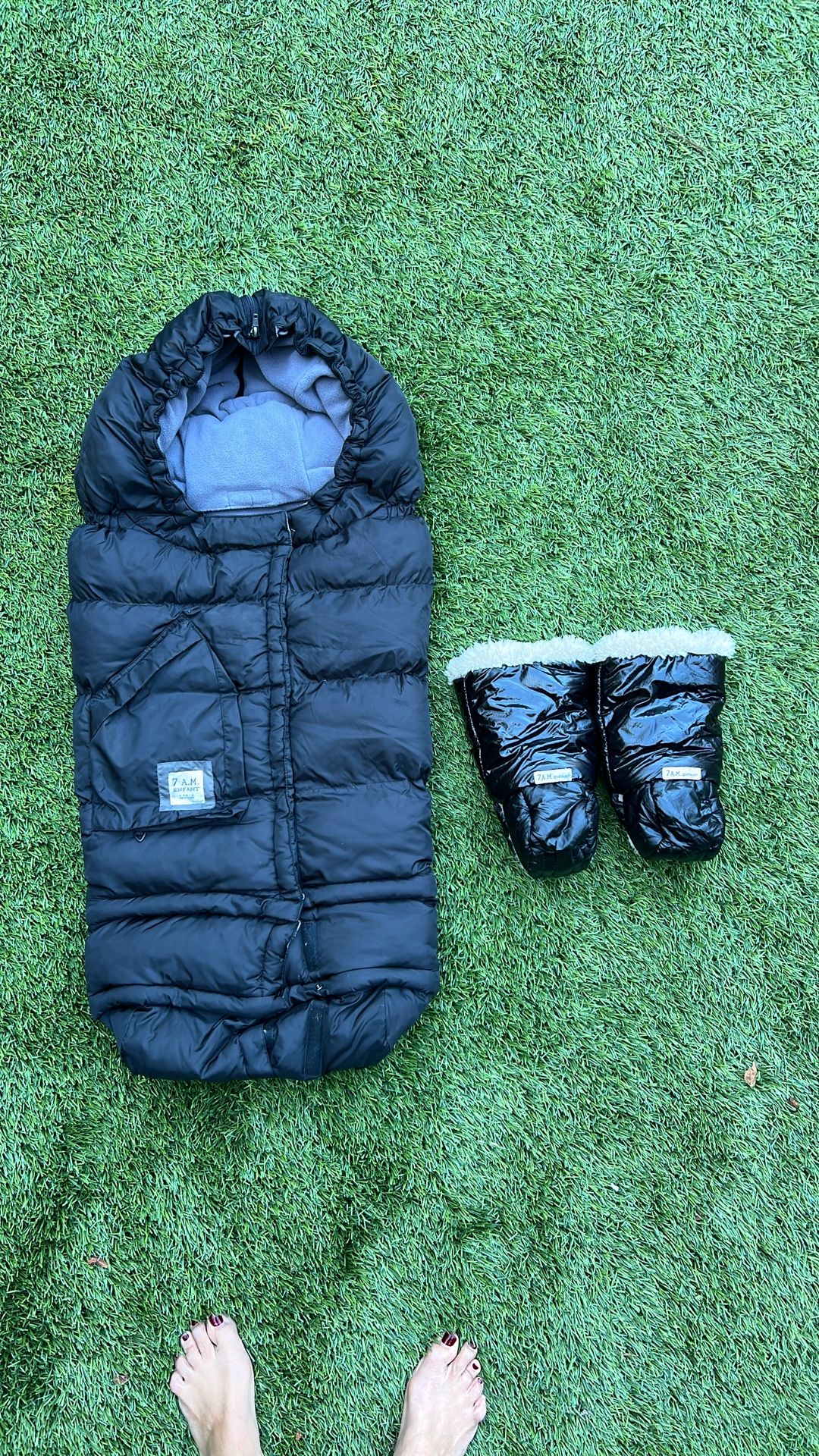7 AM ENFANT STROLLER COCOON SLEEPING BAG & GLOVES