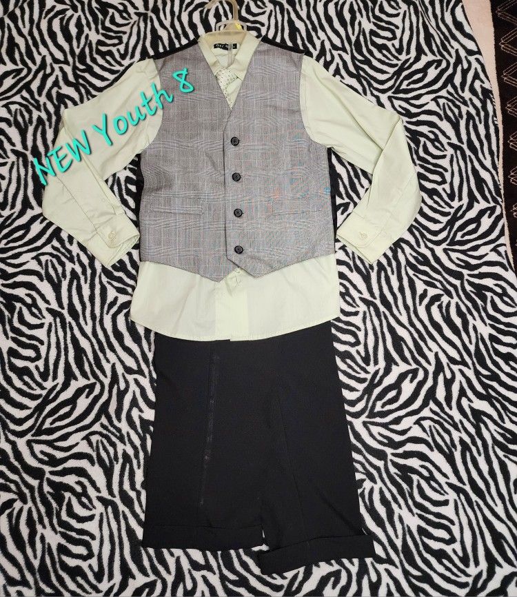NEW 4pcs Boys Suit set Youth 8