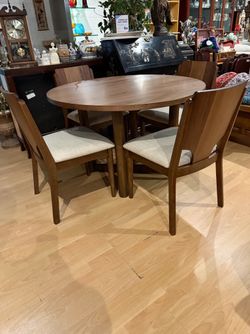 Mid Century Modern Style Walnut Dining Set MCM