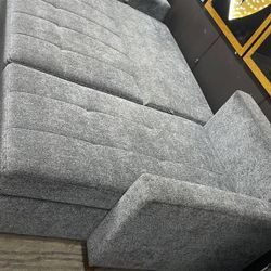 Sofá Cama Gris + Storage. Pagos flexibles 
