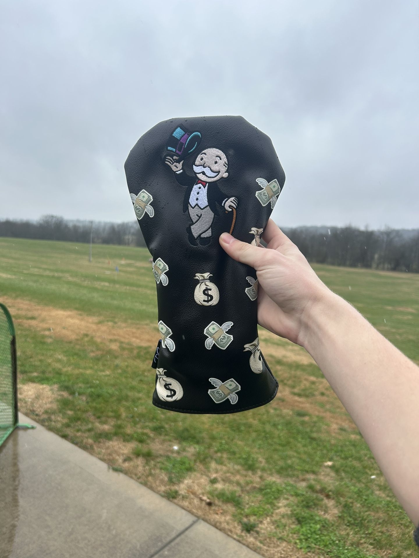 Monopoly man driver headcover