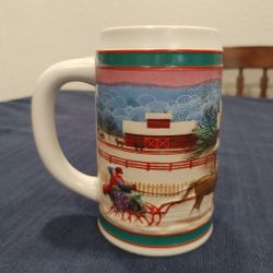 MILLER HIGH LIFE Vintage Limited Edition Christmas Beer Mug Stein Collectible