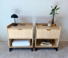 Modern Nightstands with charging outlet & USB