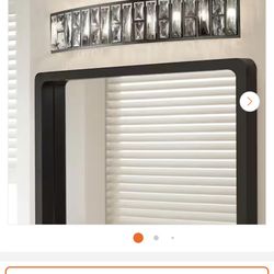 Kristella 29.5 in. 7-Light Matte Black Vanity Light with Clear Crystal Shade