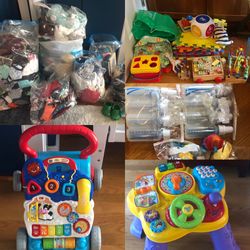 Everything 4 sale: high chair, clothes 0-24 months, games, books, etc