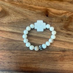 White Magnesite Stone Bracelet