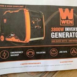 WEN 3800Watt Wen Generator, Invertor, Electric  Start,& Auto Shutoff