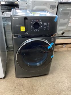GE Profile 4.8 cu.ft. Smart Ultra Fast Electric Washer and Dryer Combo with Ventless Heat Pump Technology New Scratch and Dent