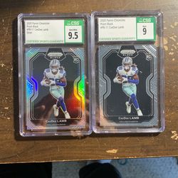 Ceedee Lamb Rookie Prizm Black Graded Cards (silver And Regular