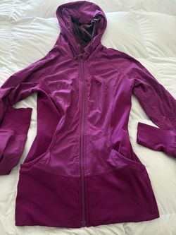 Lululemon Purple Full-Zip Hooded Athletic Jacket
