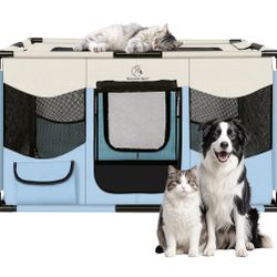 Dog Playpen, Sturdy Puppy Playpens, 39x24x22 Inches